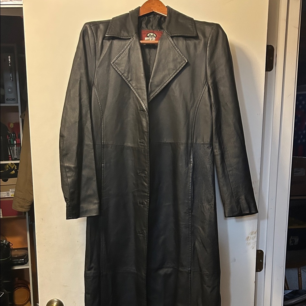 Women’s Black Leather coat